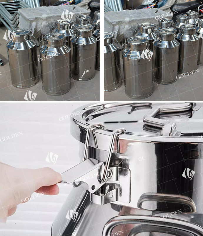 Stainless Steel Metal Milk Cans from 10L-50L