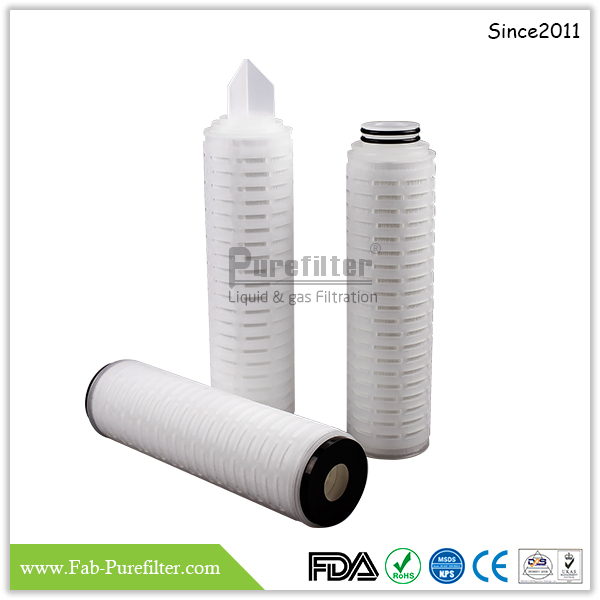 PTFE Membrane Liquid Filter Cartridge For Aggressive Liquid Filtration use for Corrosive Liquid Filtration and so on