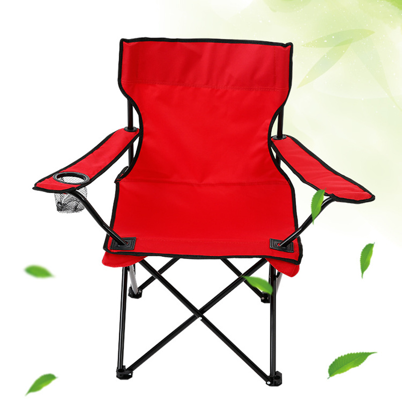 Folding Fishing Camping Folding Beach Chair with Arm Cup Holder