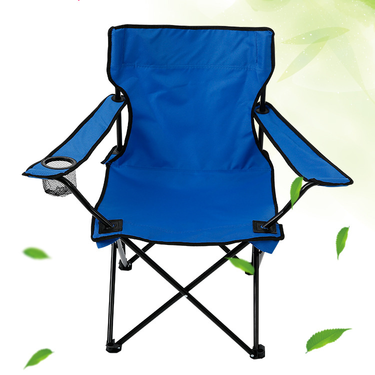 Folding Fishing Camping Folding Beach Chair with Arm Cup Holder