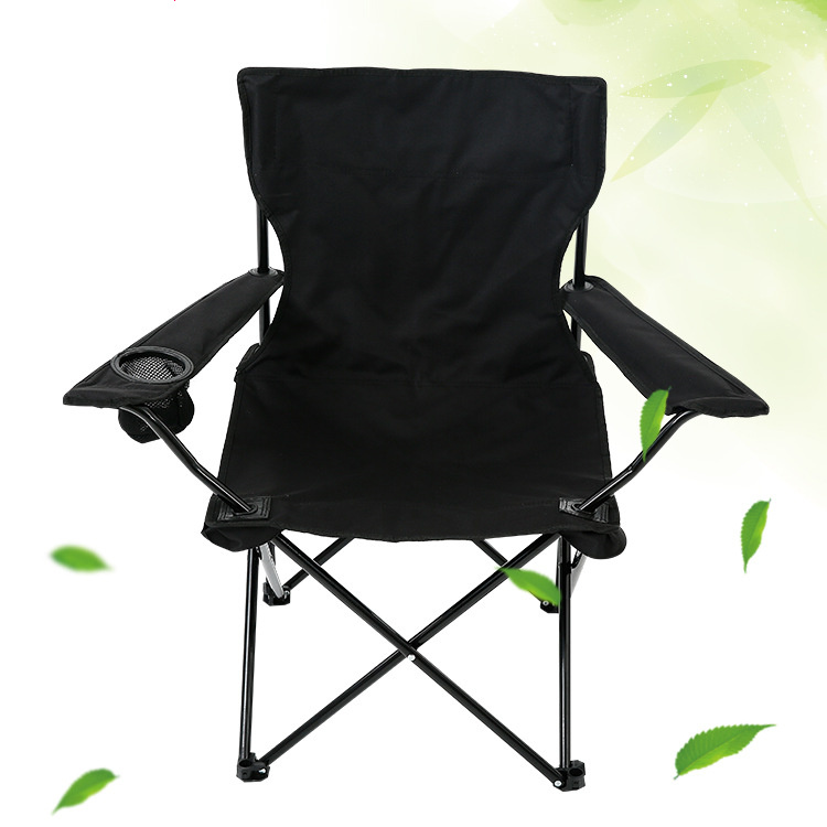 Folding Fishing Camping Folding Beach Chair with Arm Cup Holder