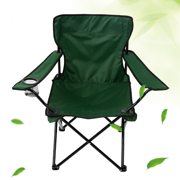 Folding Fishing Camping Folding Beach Chair with Arm Cup Holder