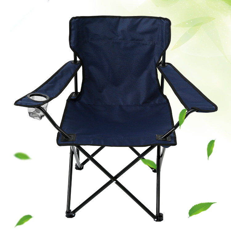 Folding Fishing Camping Folding Beach Chair with Arm Cup Holder