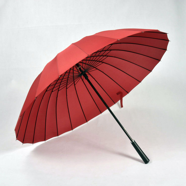 Wind resistant Straight Men Umbrella with 24 Ribs