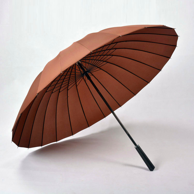 Wind resistant Straight Men Umbrella with 24 Ribs