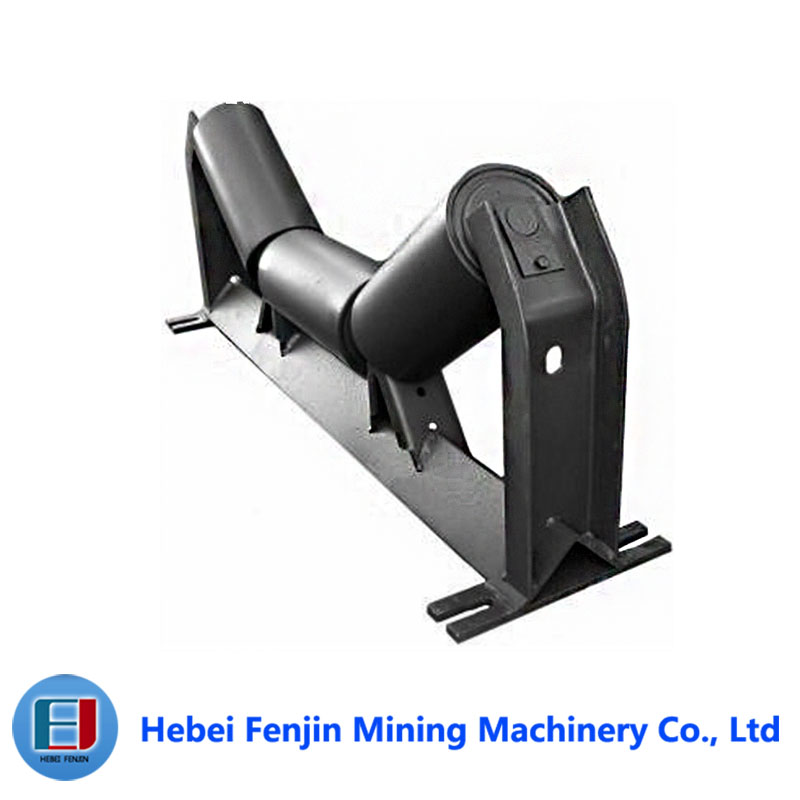 Chinese factory made steel conveyor roller idler mining spare parts