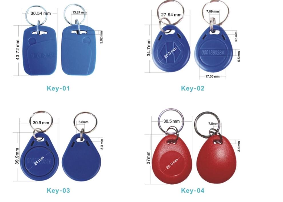 125KHZ access control RFID key fob