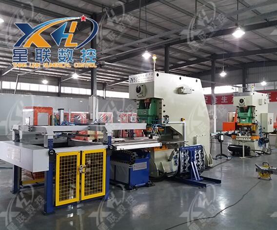 CNC full automatic numerical control punch press production line for tin can