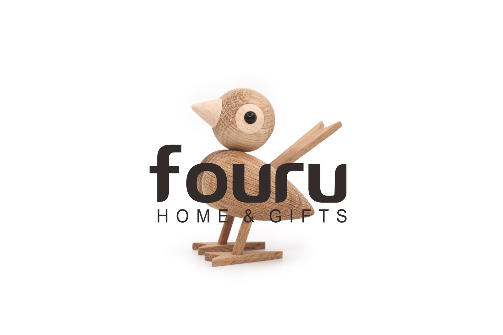 Europe Style Wood Crafts Ornaments Gift Cute Puppet Model Wood Little BirdsFigurine Wooden Sparrow