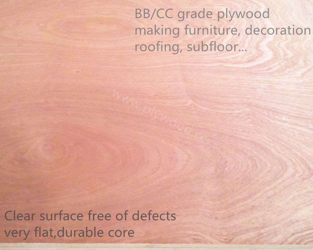 BBCC grade hardwood plywood from China Emburg Plywood
