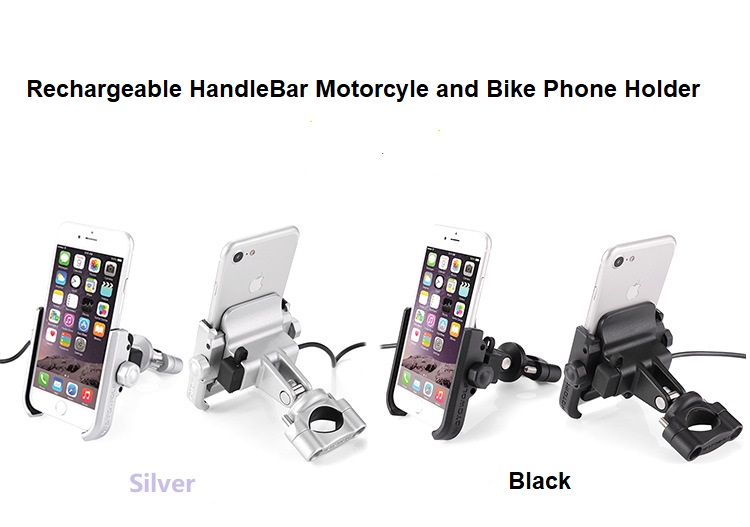 Motorcycle Phone Mount Adjustable Anti Shake Metal Bike Phone Holder for iPhone X876 Plus Samsung Galaxy S9S8S7S6