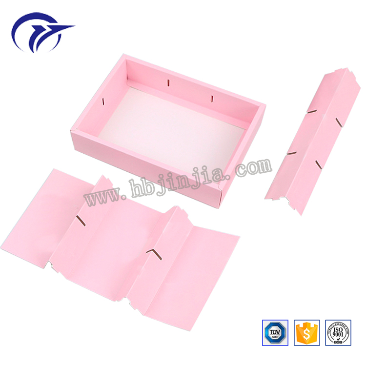 Customized printing mooncake food packaging pink gift paper box