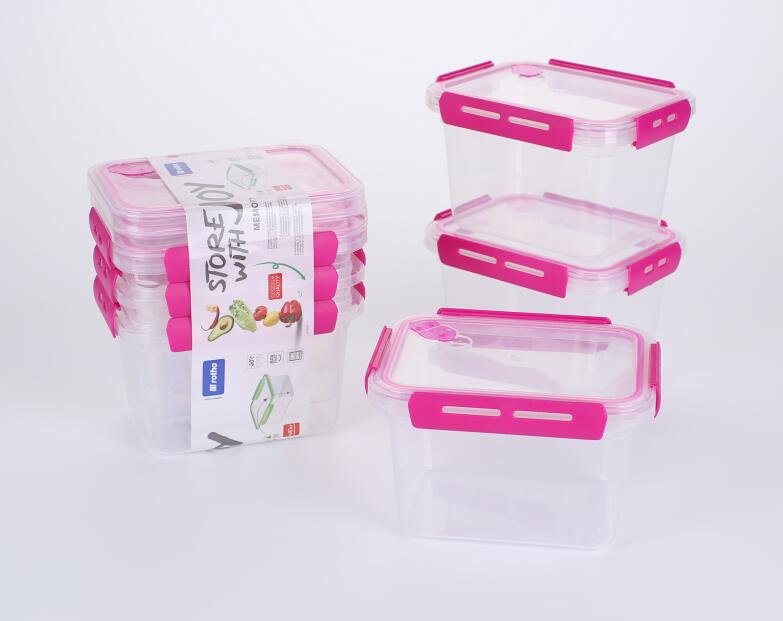 2019 New Design Colorful Plastic PP Microwavable Lunch Box