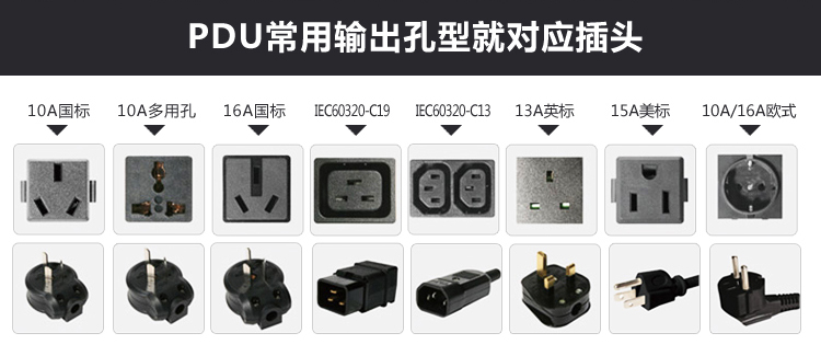Gowone oubiao PDU cabinets outlet power strip industrial lug plate 16 a European plug lightning protection filter