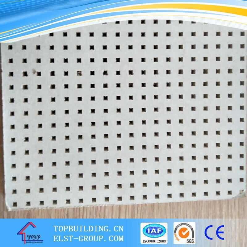 Perforated Gypsum Ceiling Tile Acoustic Gypsum Ceiling