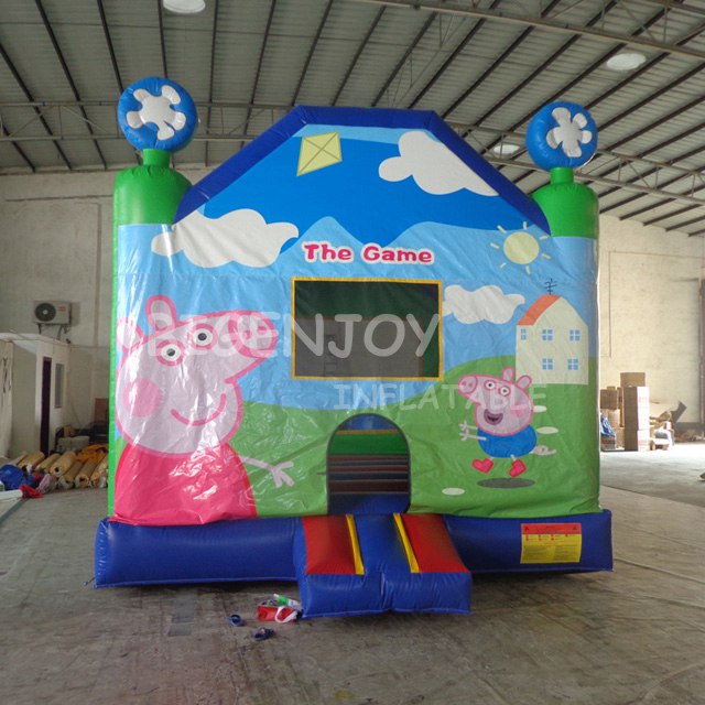 kids party birthday event inflatable peppa bouncer jumping house