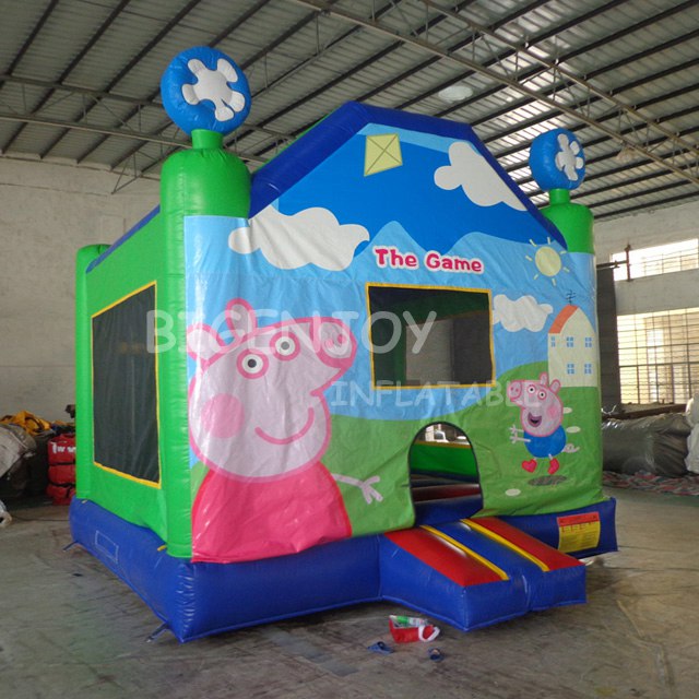 kids party birthday event inflatable peppa bouncer jumping house