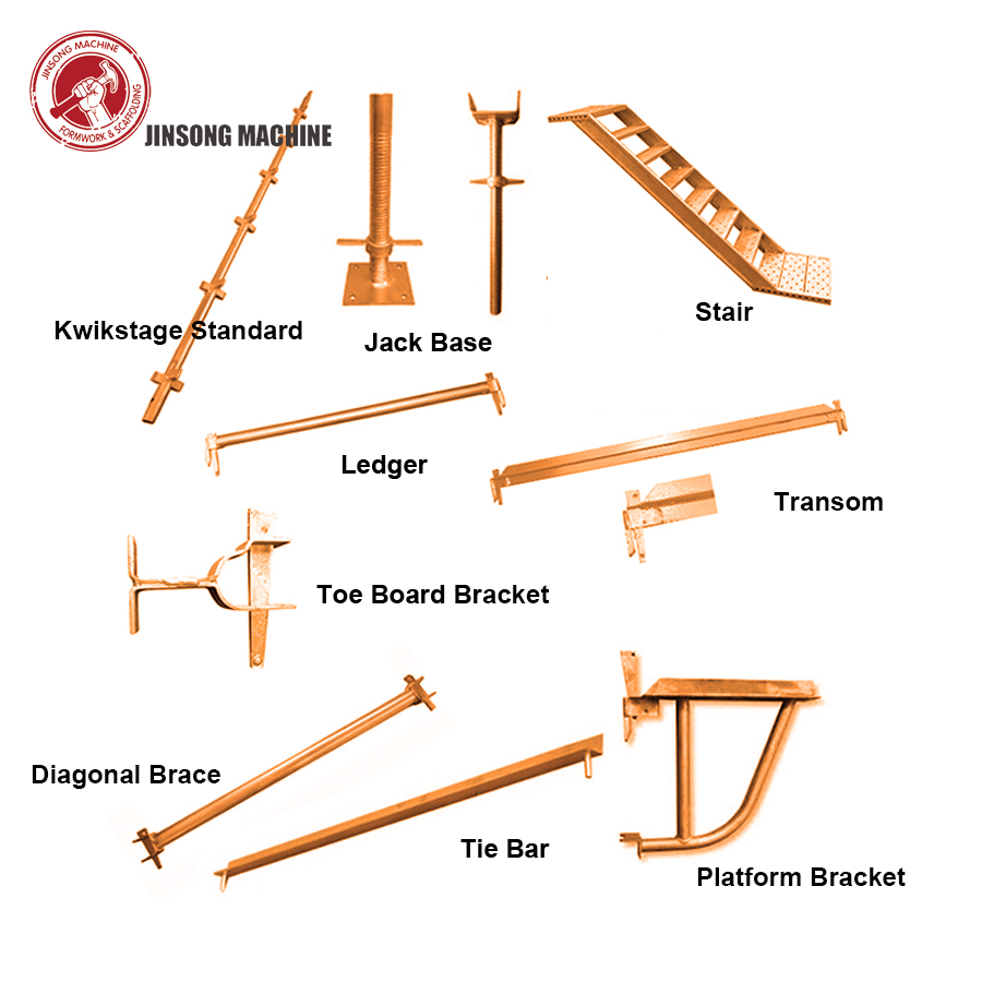 Construction Steel EN74 Australian Vertical Standards for Kwikstage Scaffolding