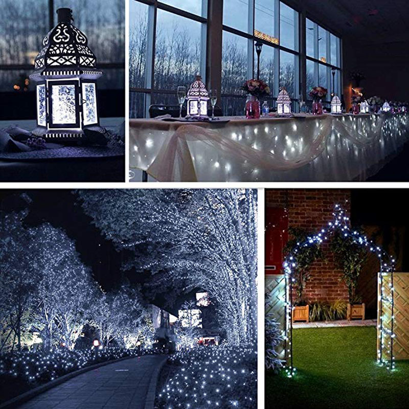 33ft 100LED Outdoor String Lights Waterproof Decorative String Lights for Patio Garden Gate Yard Party Wedding