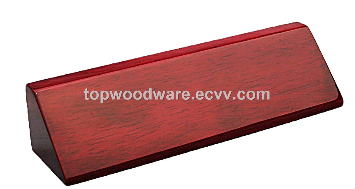 Rosewood Pinao Finish Name Block wooden wedge