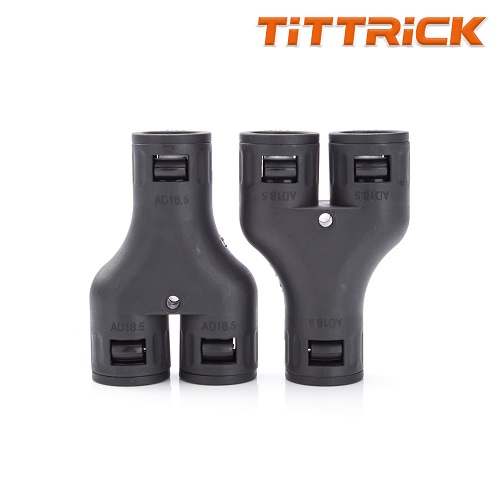 Tittrick High Quality Flexible Conduit Yshaped Adaptor Snap Lock
