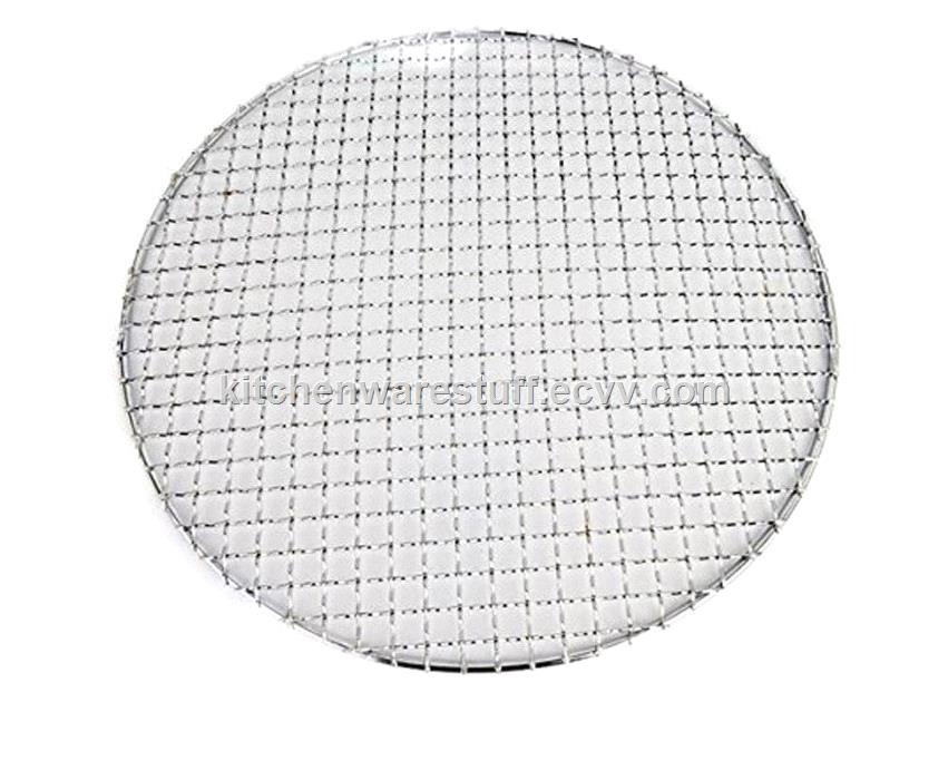 Stainless Steel Cross Wire Round Steaming Cooling Barbecue RacksGrillsPan GrateCarbon Baking Net