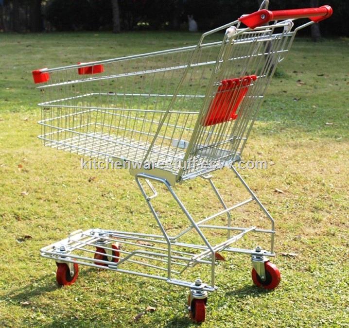 Trolley Stainless Steel Shopping Cart Supermarket Trolley Shopping Mall