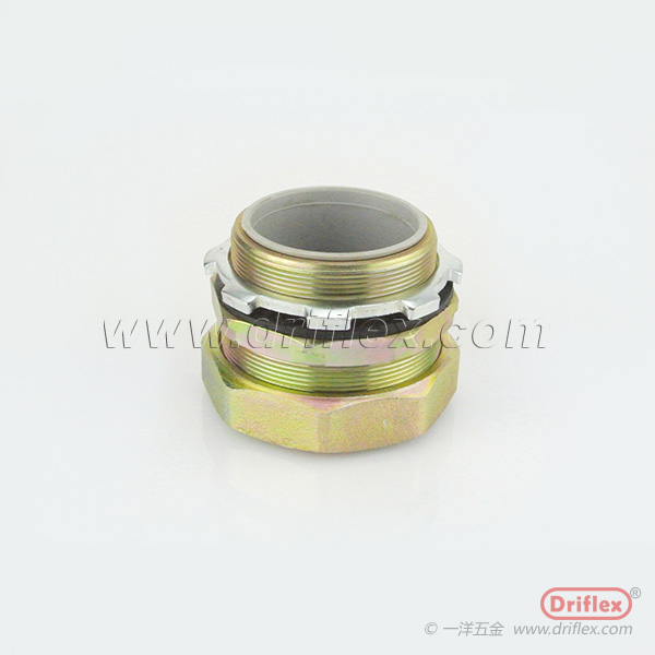 Colour Zinc Plated Steel electrical wire Connector Straight couplings