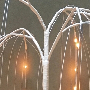 Copper Wire Weeping Willow Decorative Trees with LED Lights