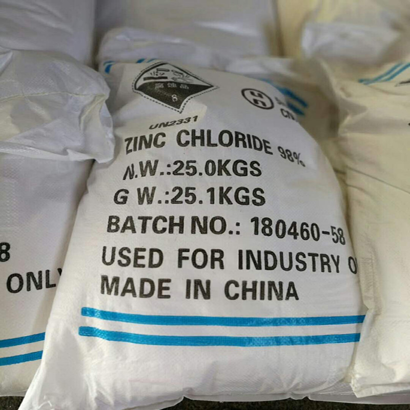 export standard 96 Min industrial grade Zinc Chloride