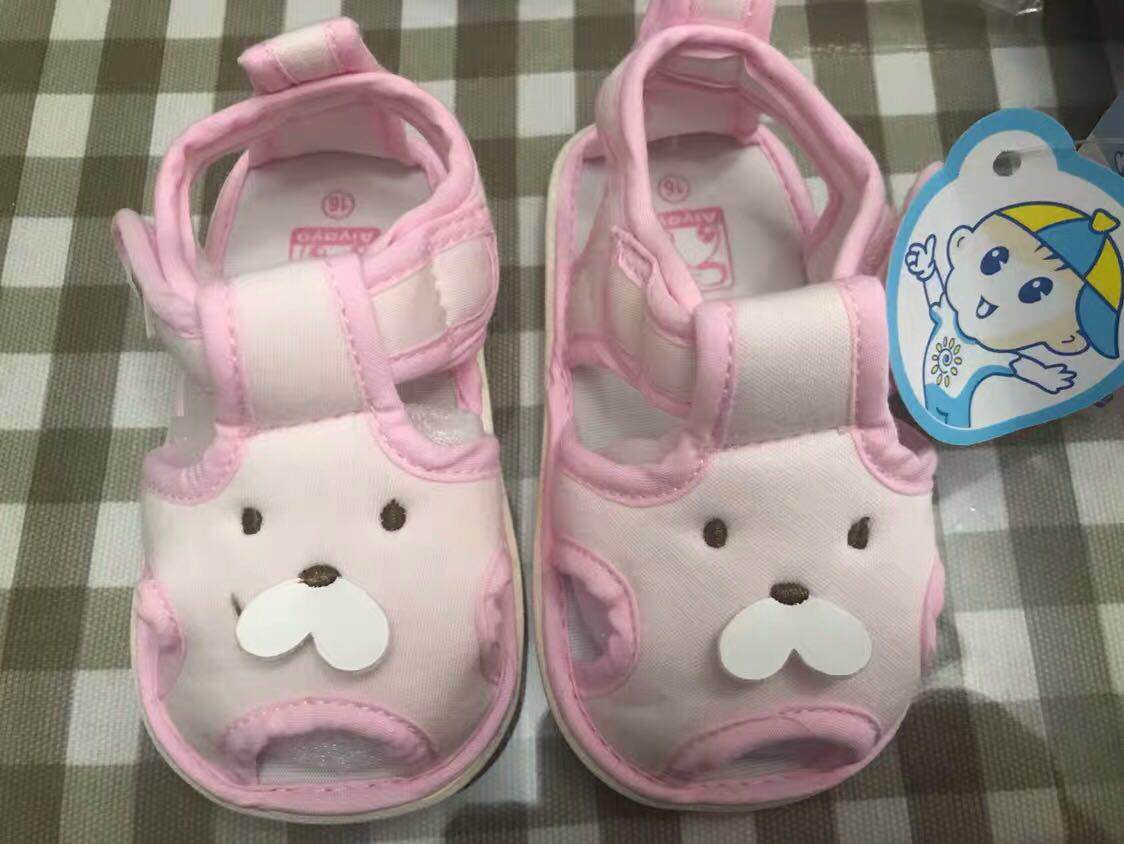 Baby sandals 6 months in summer 12 months old male baby sandals cloth shoes soft soles nonskid 0 years old 1 year