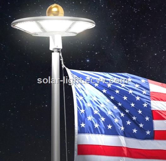 Outdoor Solar Flagpole Light illuminating Pole and Flag by 120pcs LEDs Solar Light