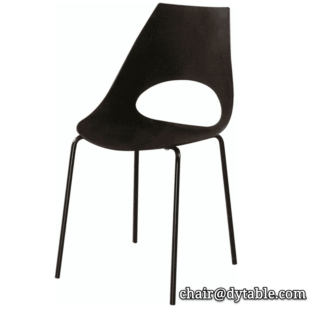 Polypropylene Plastic Chair Stackable Plastic stainless steel chair