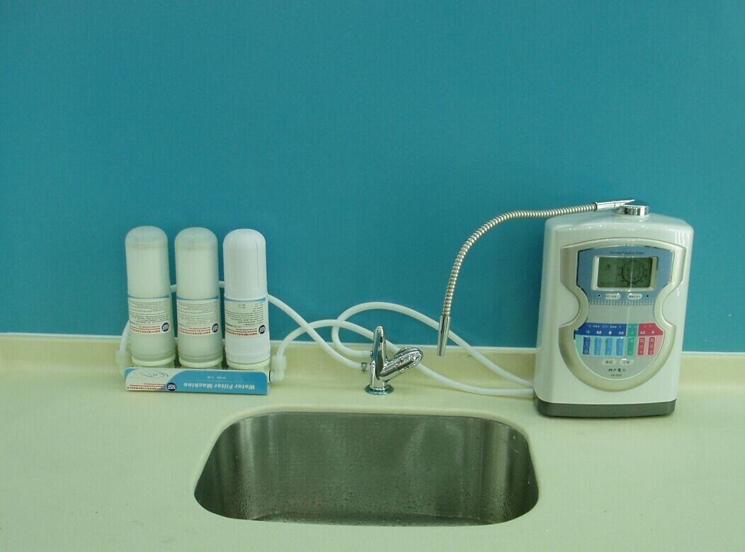 3 Stage Pre filter system with NSF standard to protect your water ionizer and guarrantee your drinking water