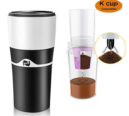Travel k cup drip coffee mug coffee maker tea maker brewer