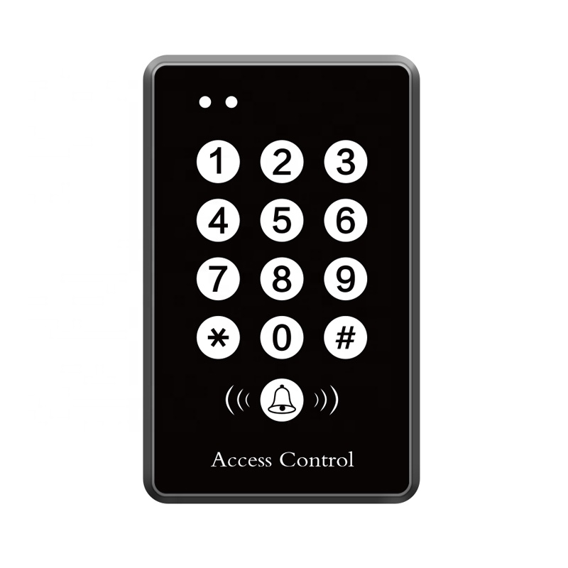 Standalone RFID Reader Access Control Keypad Wiegand 2000 User Door Access125khz 1356mhz Black Color
