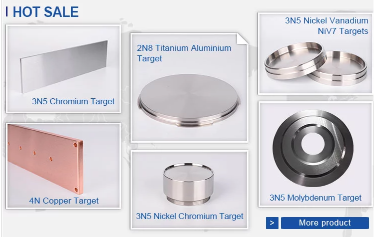NiV7 Nickel Vanadium Alloy Sputtering Target