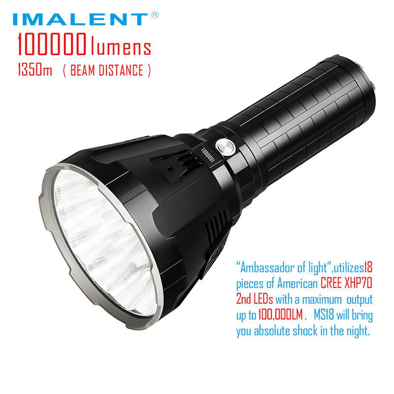IMALENT MS18 will bring you absolute shock in the night 100000 lumens