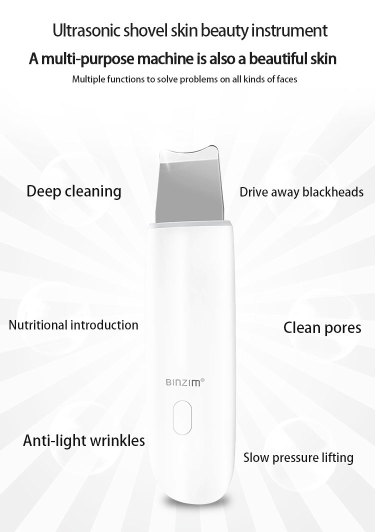 New design ultrasonic skin scrubberskin spatula