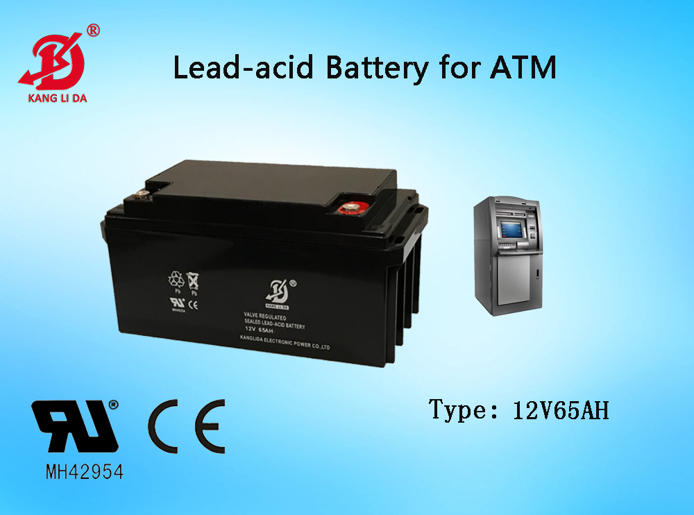Solar Power System ATM Automatic 12v65ah Lead Acid Battery