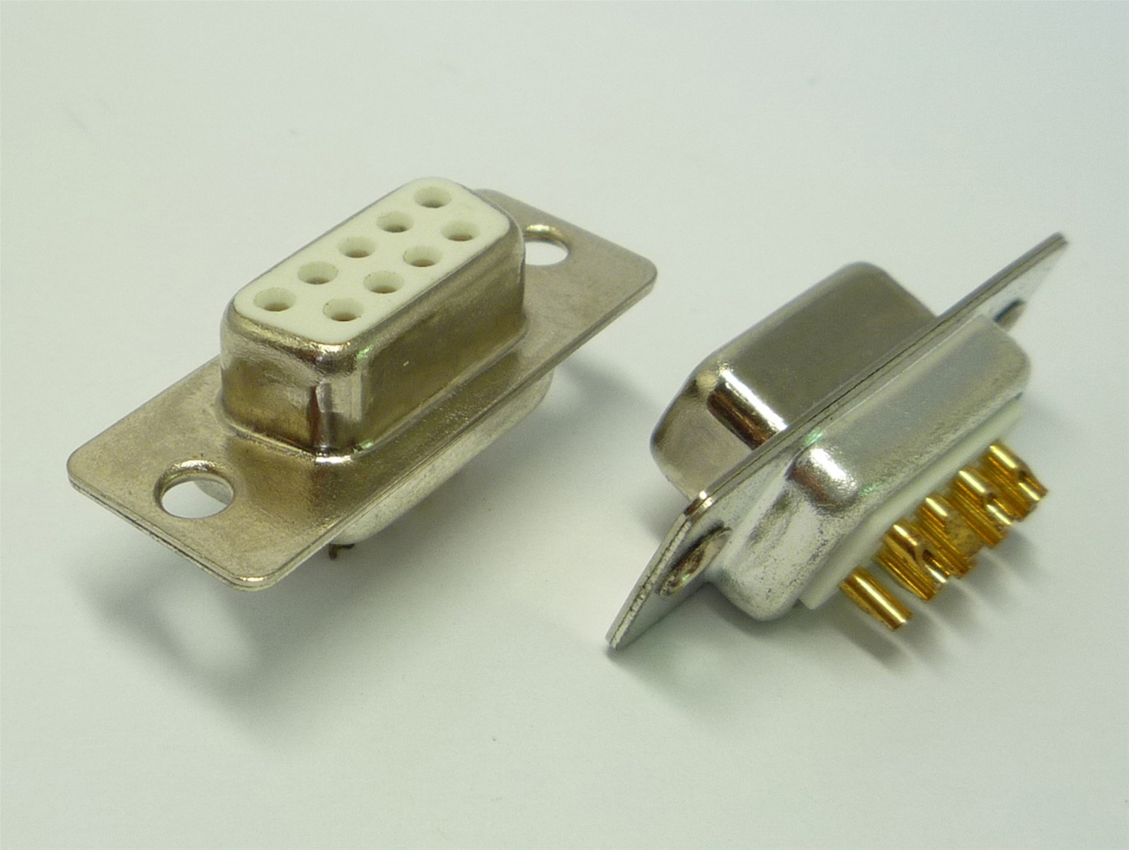 Dsub female male connector straight solder