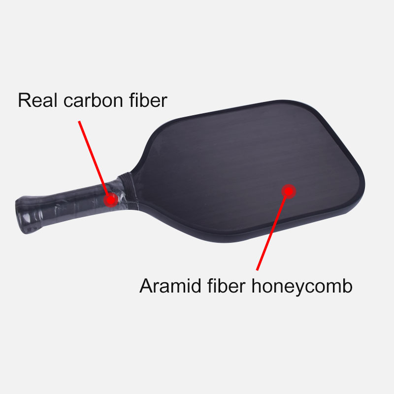 Hot Selling Excellent Performance Carbon Fiber Pickleball Paddle Lightweight Composite Honeycomb