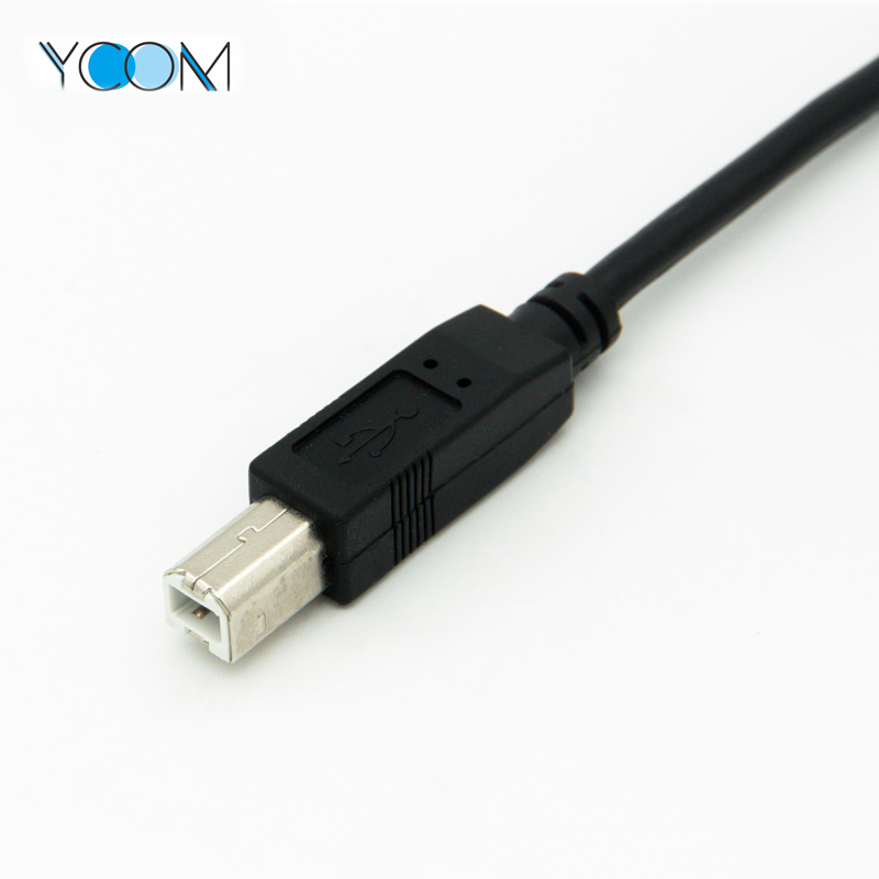 USB B Male Printing cable with VGA KVM Cable