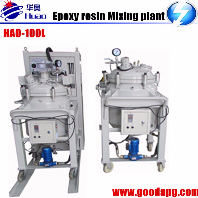 thinfilm vacuum mixing and injection equipment for epoxy resin