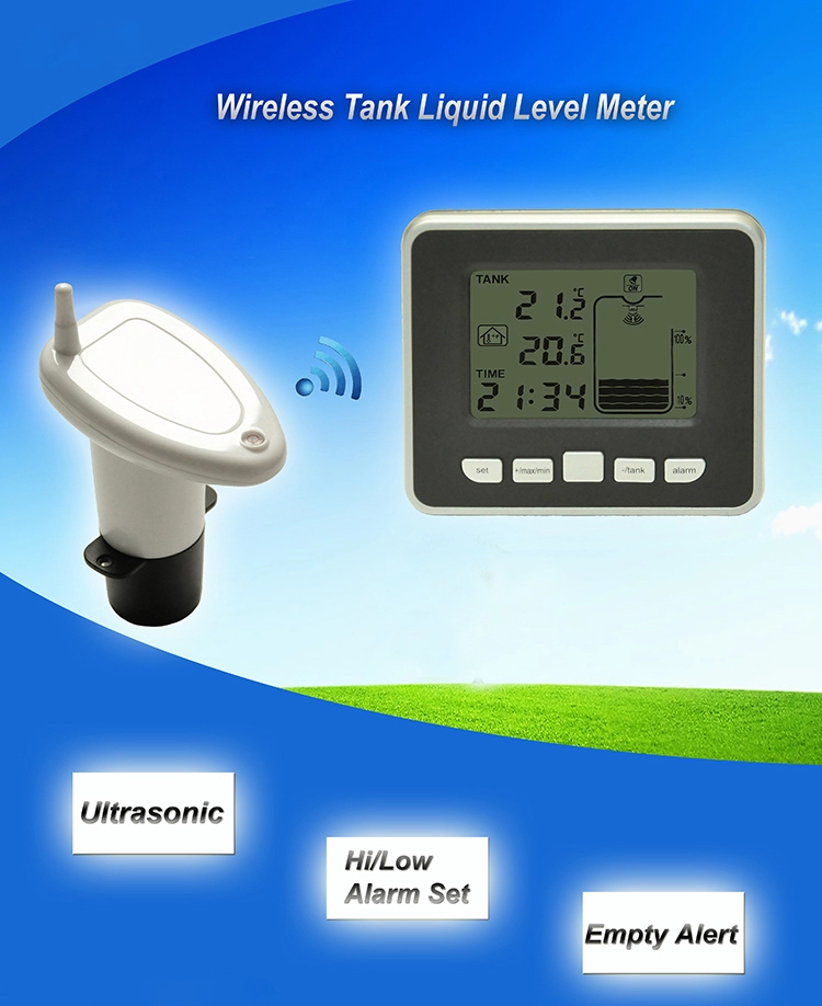 Wireless Ultrasonic Water Tank Liquid Level Water Level Sensor