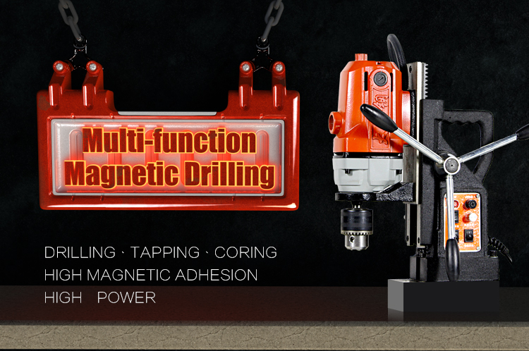 High Precision 220V Magnetic Drilling Tapping Machine For Steel Plate