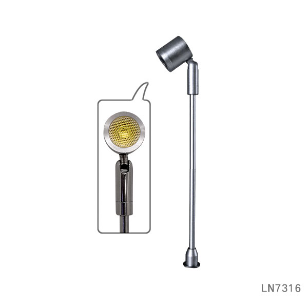 Adjustable base 1W led mini jewelry pole showcase light LN7317