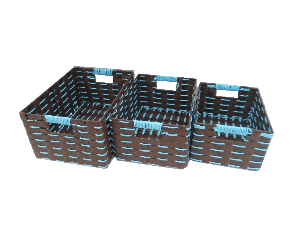 100 handcraft paper storage baskets rectangle box storage bin wicker basket raw material basket