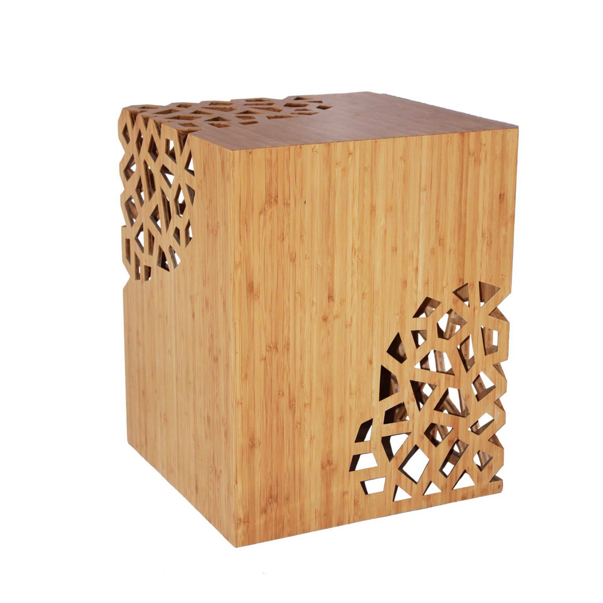 Lace Solid Bamboo carving End Table