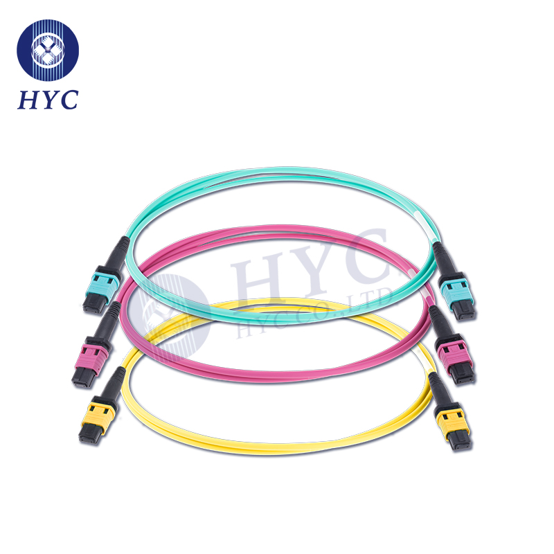 8 12 24 Cores MPOMTP Patch Cord OM2 OM3 OM4 Fiber Optic Cable Jumpers